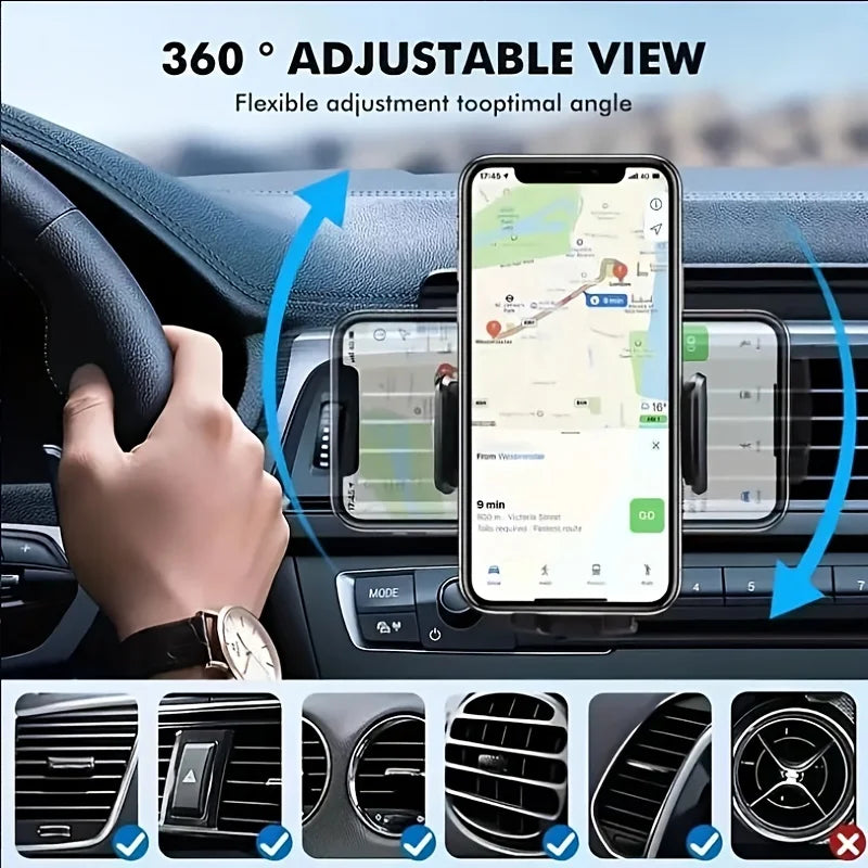 Magnetic Car Phone Holder – 360° Air Vent Mount