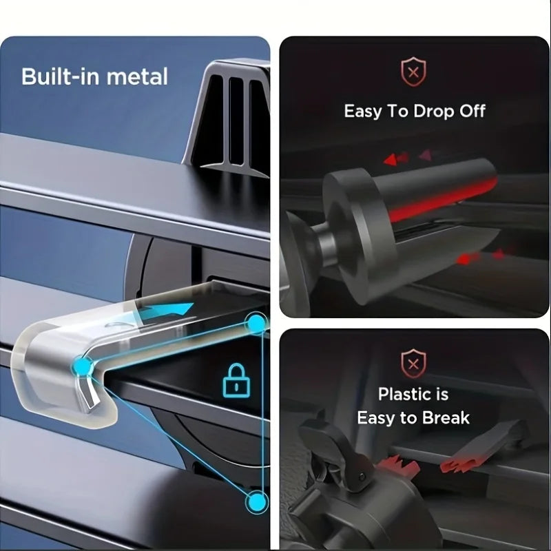 Magnetic Car Phone Holder – 360° Air Vent Mount